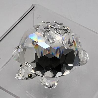 Swarovski Crystal Turtle Figurine