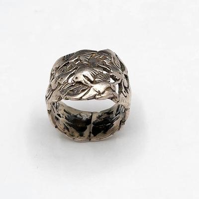 Sterling Ring Trio Birds, Tree Of Life