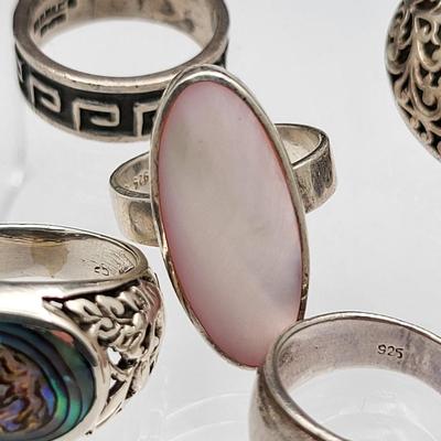 Ring Variety & Earrings Sterling Silver 28.2gr