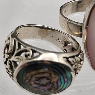 Ring Variety & Earrings Sterling Silver 28.2gr