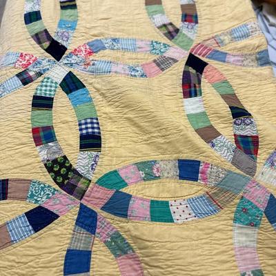 Double Wedding Ring Quilt Full/queen