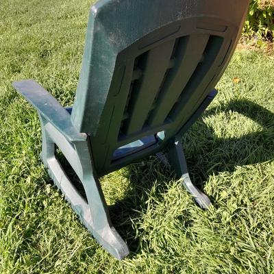 Large sized hard plastic rocking chair