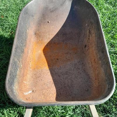 Large steel Trru Temper wheelbarrow