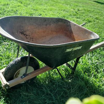 Large steel Trru Temper wheelbarrow