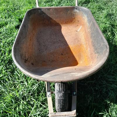 Large steel Trru Temper wheelbarrow
