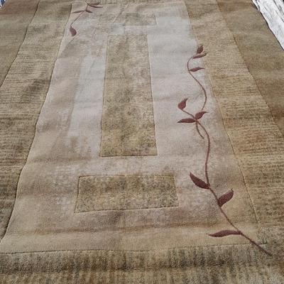 Allen & Roth Holder Green 7'10" x 10'1" Area rug with branch / leaf design