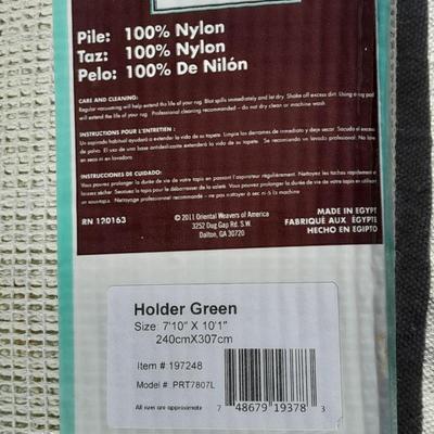 Allen & Roth Holder Green 7'10" x 10'1" Area rug with branch / leaf design