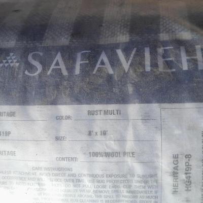 BRAND NEW 100% WOOL Pile Safavieh Heritage collection 8x10 area rug NEVER OPENED
