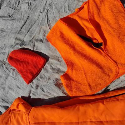 Hunting orange X- large bib overalls and other hunting essentials