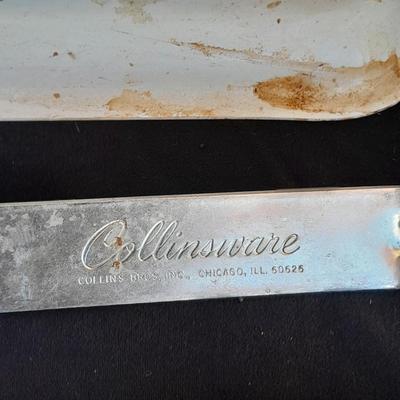 Vintage Kitchen scale with an assortment of vintage kitchen items