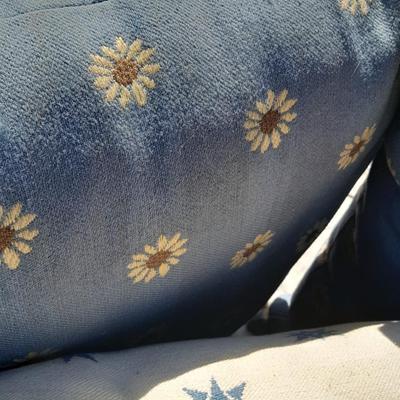 Large sized throw pillows with zippers and a soft lap blanket