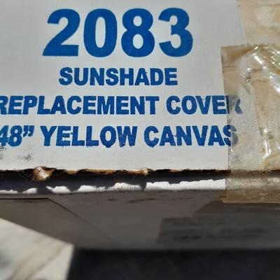 Two Femco Farm implement Deluxe weather sunshade 48" yellow replacement covers BRAND NEW!