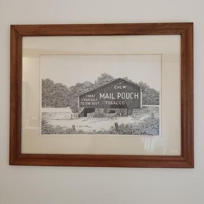 Mail Pouch Tabaco Barn Signed Art Print E.K. Schimizzi (B1-KD)