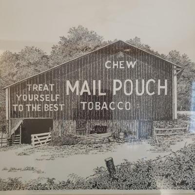 Mail Pouch Tabaco Barn Signed Art Print E.K. Schimizzi (B1-KD)