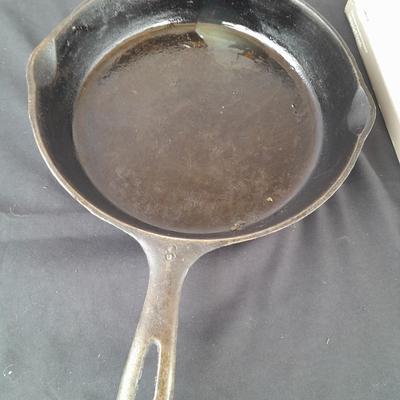8" Cast Iron Skillet with a Cast Iron Griddle