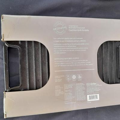 8" Cast Iron Skillet with a Cast Iron Griddle