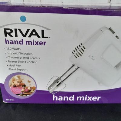 Nice toaster and Rival mixer - lightly used in original boxes