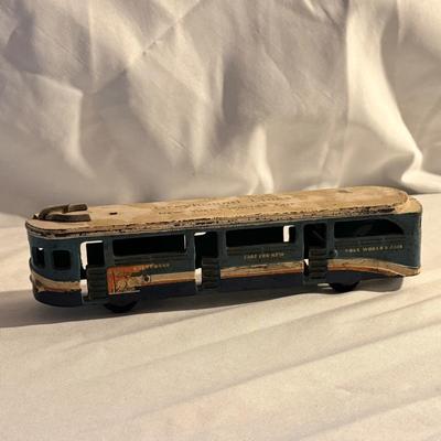 Cast Iron New York World’s Fair Greyhound Lines Bus Trolley and More (LR-DZ)
