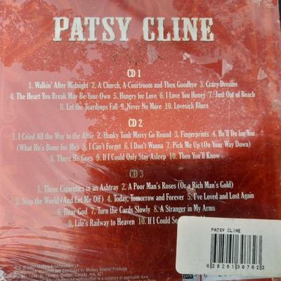 Elvis and BRAND-NEW Patsy Cline cd box set tin