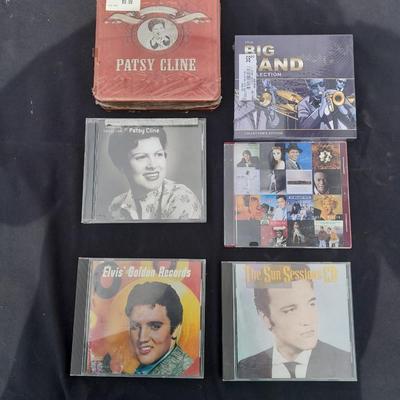 Elvis and BRAND-NEW Patsy Cline cd box set tin