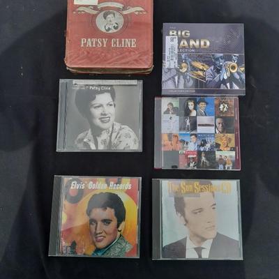 Elvis and BRAND-NEW Patsy Cline cd box set tin