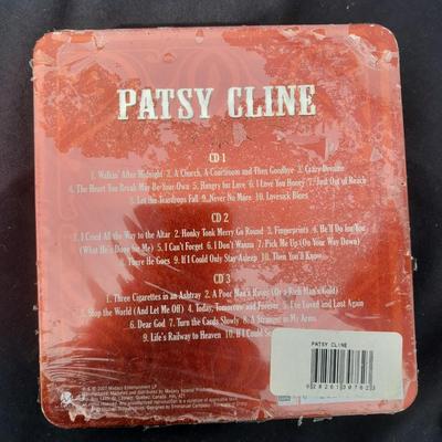 Elvis and BRAND-NEW Patsy Cline cd box set tin
