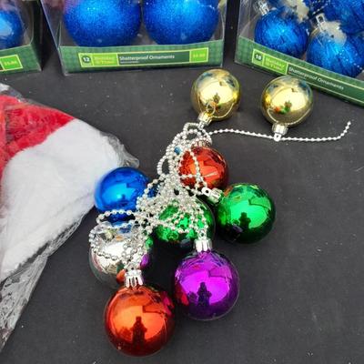 Glass Christmas tree ornaments - a led lit star and other holiday items!
