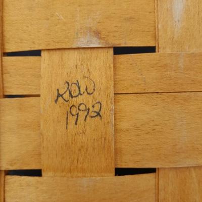 Nice Longaberger Basket Signed KDW 1992