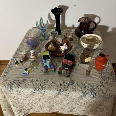 Miscellaneous glassware and decorative