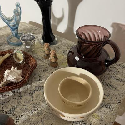 Miscellaneous glassware and decorative