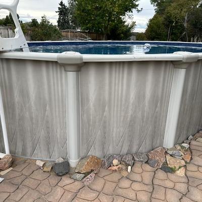 HUGE ABOVE GROUND POOL WITH HEATER