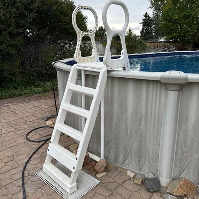 HUGE ABOVE GROUND POOL WITH HEATER