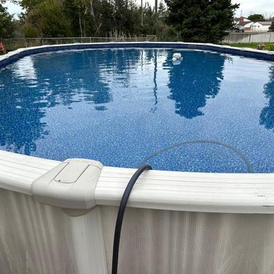 HUGE ABOVE GROUND POOL WITH HEATER
