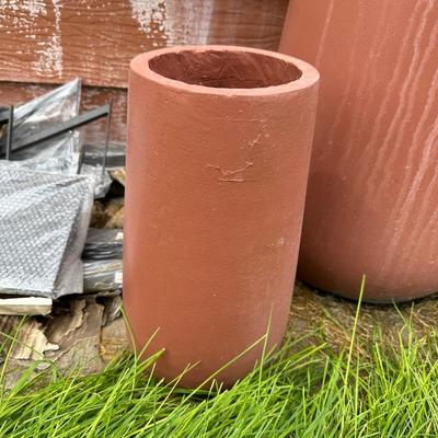 MILK CAN AND PLANTERS