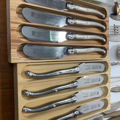 Huge Stainless Steel & Silver Plate Flatware Lot