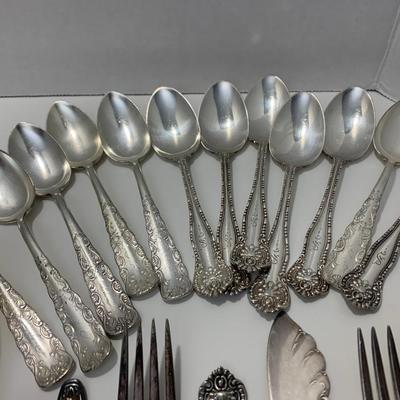 Huge Stainless Steel & Silver Plate Flatware Lot