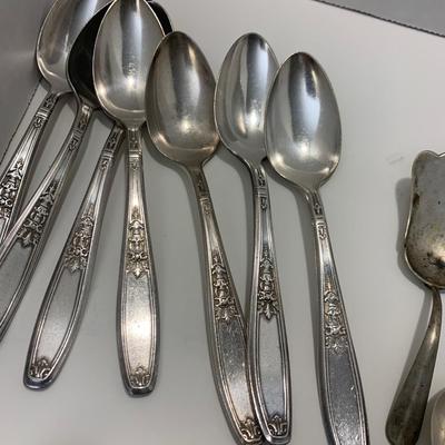 Huge Stainless Steel & Silver Plate Flatware Lot