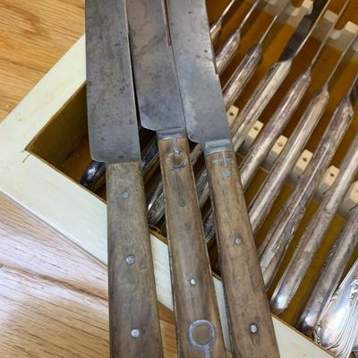 Huge Stainless Steel & Silver Plate Flatware Lot
