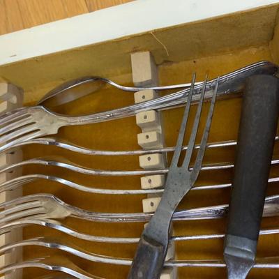 Huge Stainless Steel & Silver Plate Flatware Lot