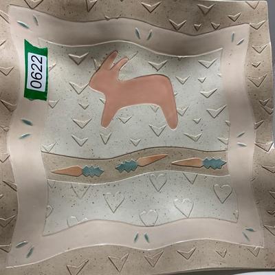 Large Signed Southwest Art Plate Hanger