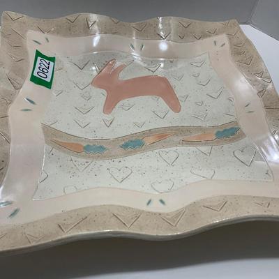 Large Signed Southwest Art Plate Hanger