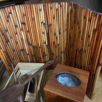 Mid Century Service Lot Wood Stainless