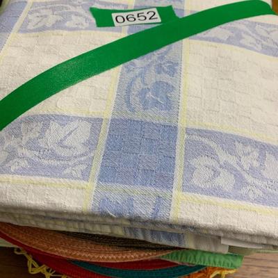 Large Dining Linens Lot - Tablecloths Placemats