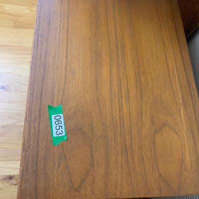 Teak Printer / Office Stand On Casters
