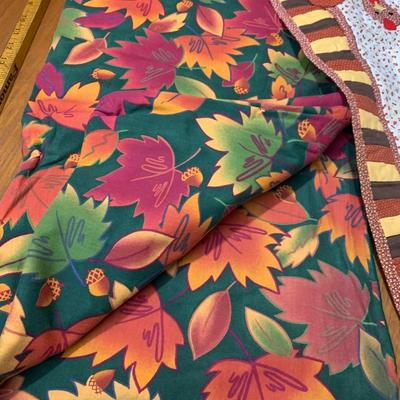 Mostly Fall Holiday Dining Linens Lot -Tablecloths Placemats
