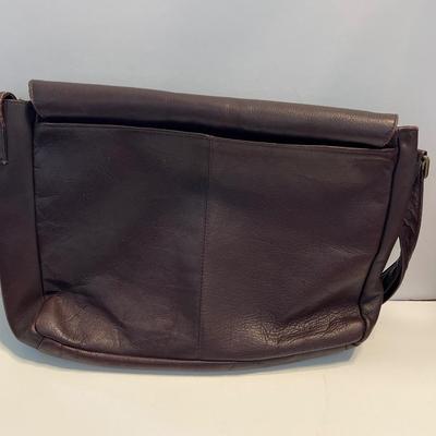 Genuine Columbian Leather Brown Satchel