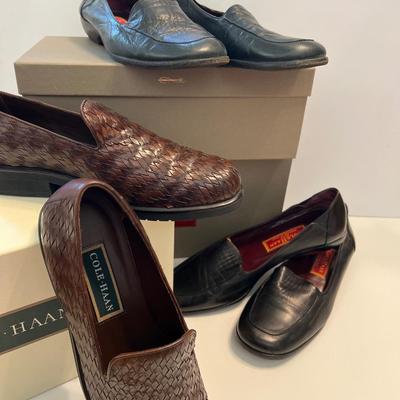 Brazilian Woven Leather Cole Haan Loafers & Two More
