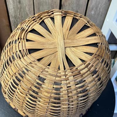 Three Vintage Hand Crafted Baskets