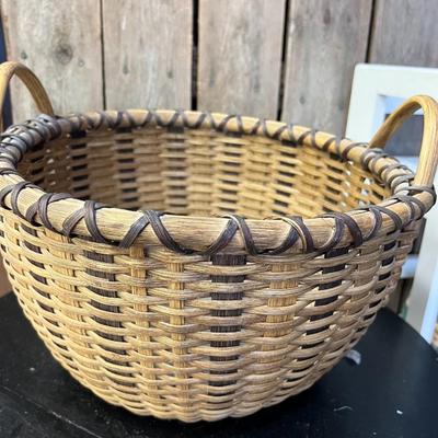 Three Vintage Hand Crafted Baskets