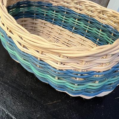 Three Vintage Hand Crafted Baskets